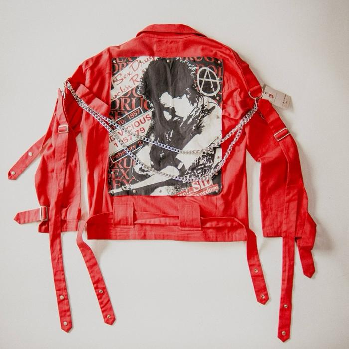 Jaket Vtg 90s Richards Sid Vicios Bondage & Chain Original Made in Japan