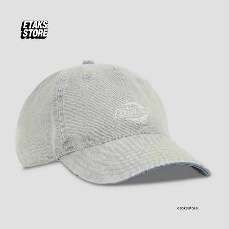 Topi Dickies Dad Denim Cap Hat Vintage Aged Blue | Strapback Snapback Jockey | Original Resmi