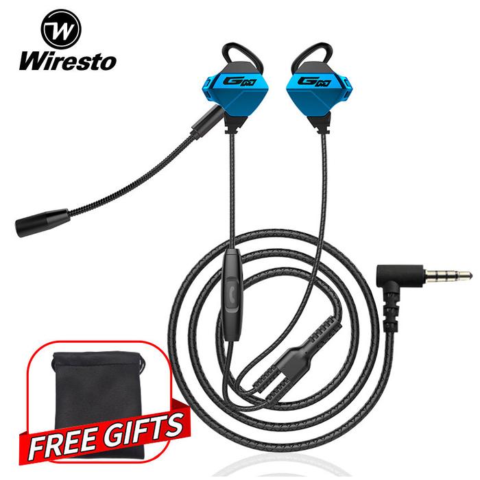 Wiresto Headset Gaming In Ear Headphones Berkabel Earphones Earbuds