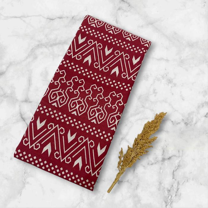 Kain Batik Meteran Jarik Panjang Seragam Katun Merah Putih Agustus Imlek Premium Pekalongan Modern