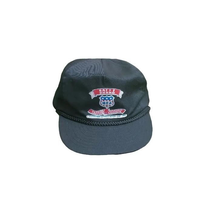 topi golfer nissin cap hitam pekat