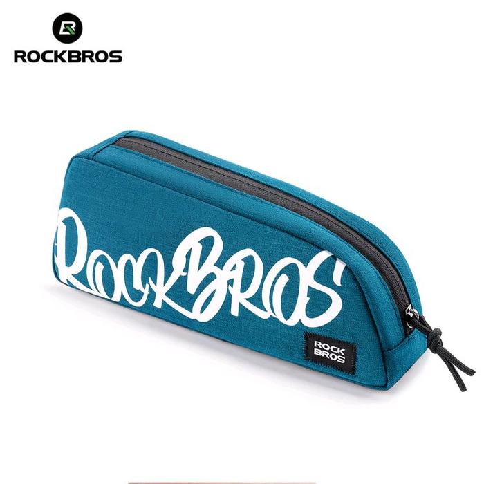 TAS FRAME DEPAN SEPEDA LIPAT ROADBIKE MTB ROCKBROS 0.8L BLUE BICYCLE BAG FRONT FRAME TOP TUBE MINI T
