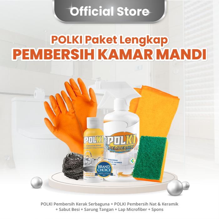 Polki Paket Lengkap Kamar Mandi Pembersih Kamar Mandi Antibacterial Pembunuh Kuman Kamar Mandi
