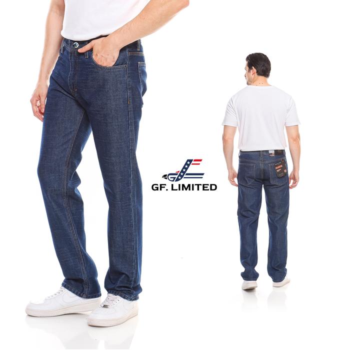 GF.LIMITED Celana Jeans Pria Broken Serat Ring Regular Basic Standar Regular Fit Premium Original Br