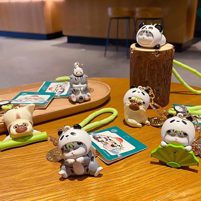 TOKKADO Wuhuang Bazahey Keychain Gantungan Kunci Original Karakter Cat Kucing Pug Lucu