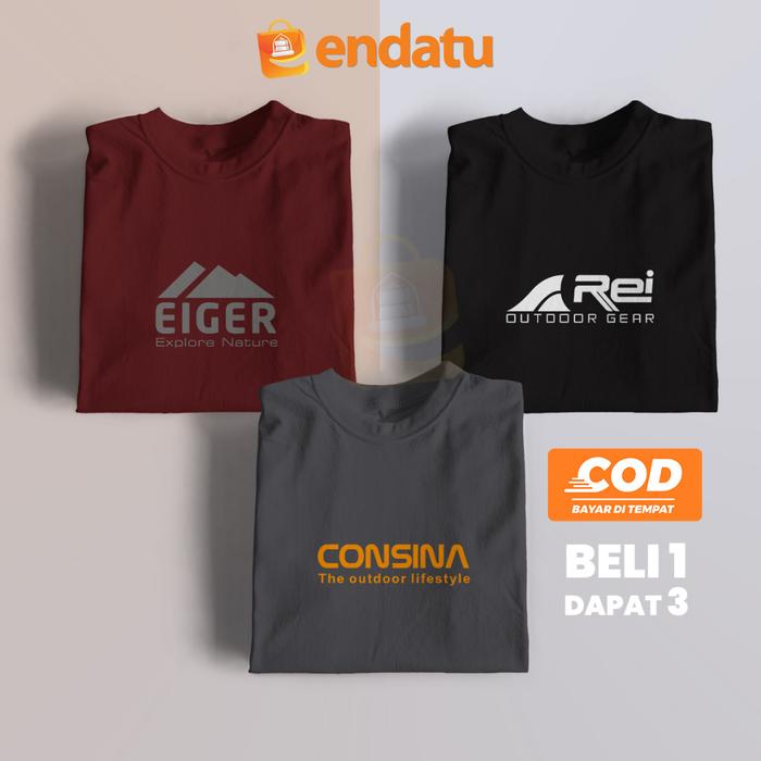 BELI 1 DAPAT 3 PCS(PROMO COD) -Kaos Distro Pria Arei Consina -Kaos Distro Cotton Combad 30s #arei #c