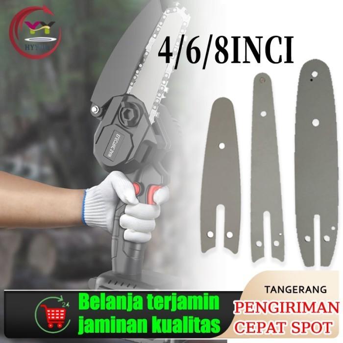 Rantai Mata Chainsaw Bar Refil Chainsaw Mini 4/6/8 Inc rantai listrik saw chain+guide plate
