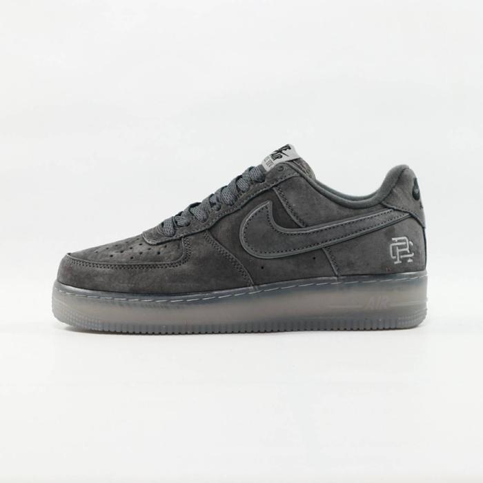 SEPATU CASSUAL PRIA AIR FORCE 1 07 LOW X REIGNING CHAMP DARK GREY REFLECTIVE BNIB FULL TAG BARCODE B