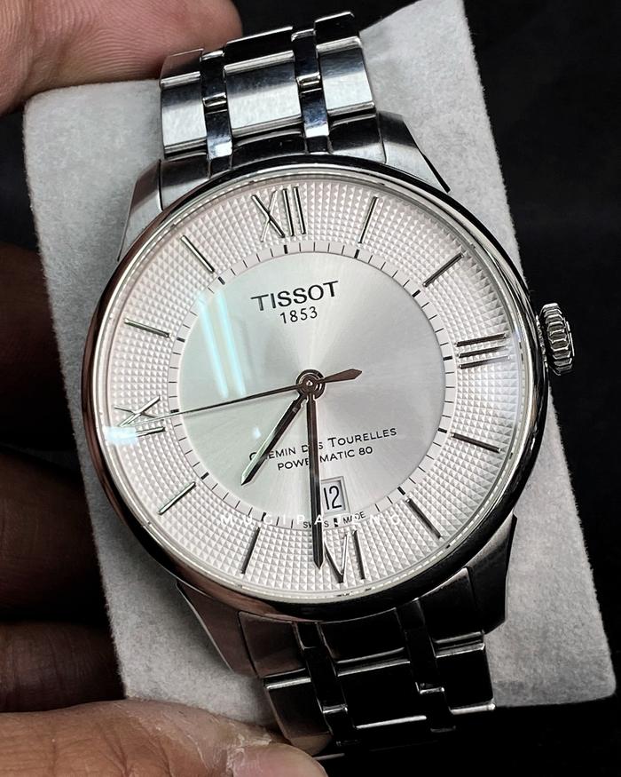 Jam Tangan Original Tissot Chemin des Tourelles Powermatic 80 COSC Chronometer Automatic Sapphire Cr