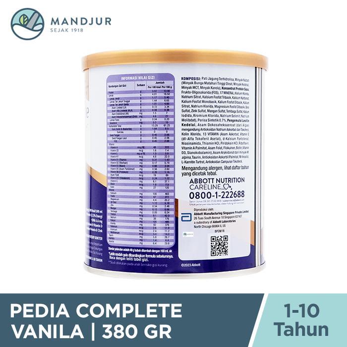 Pediasure Complete Vanila 380 Gram - Susu Formula Anak Malnutrisi