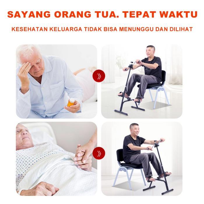 promo - 【my-hi】 sepeda statis-olahraga gym fitness / terapi kaki dan tangan penderita stroke peralat