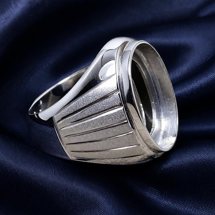 Cincin Perak Asli Ikat Batu Akik / Permata SAN950 EB454- Ring Emban Waluhan Custom Handmade Premium