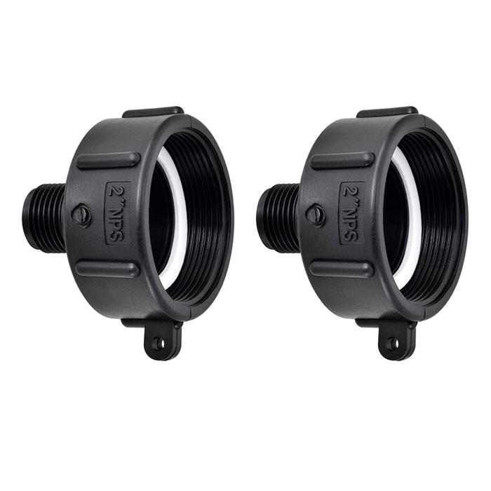 2Pcs IBC Tote Adapter 275 330 IBC Adapter Fine Thread 2Inch NPS Water