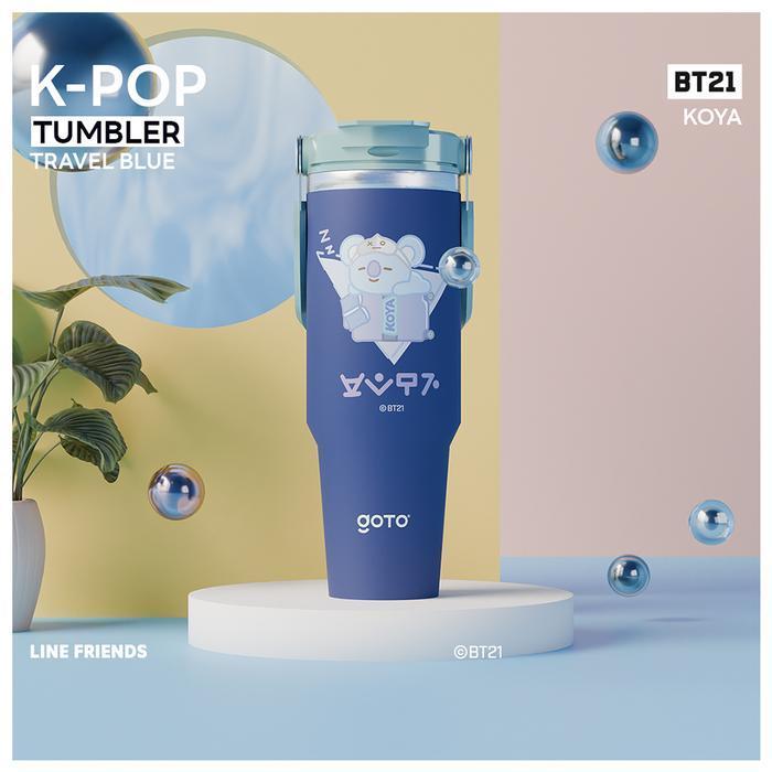 [COD] Goto Living X Amelia Akhyar K-Pop Travel X BT21 Tumbler Tahan Dingin Panas Botol Minum 900ML