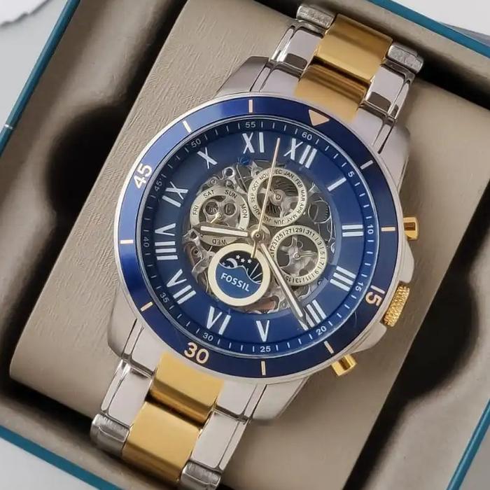 JAM TANGAN PRIA FOSSIL GRANT AUTOMATIC ME3141 ORIGINAL GARANSI 2 TAHUN - JAM COWOK AUTOMATIC TALI RA