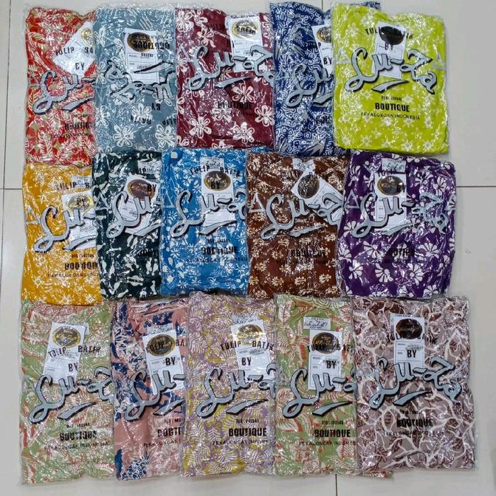 Batik Luza tulip ABG//Celana panjang tangan 3/4