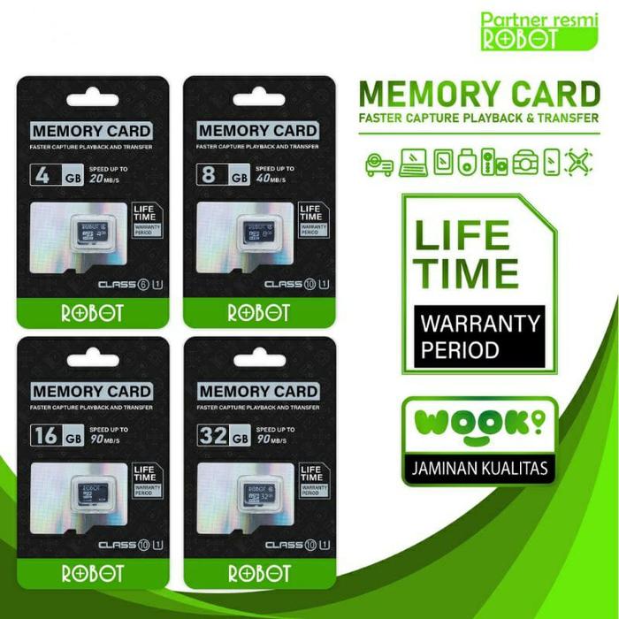 [ MEMORI ROBOT ]- Memory MEMORI HP KARTU CARD MEMORI HP MMC Robot MICRO SD 4GB 8GB 16GB 32GB GIGA / 
