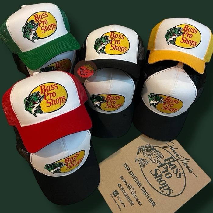 Bass pro shops cap / topi bass pro shops original!!! Versi Bordir!!!