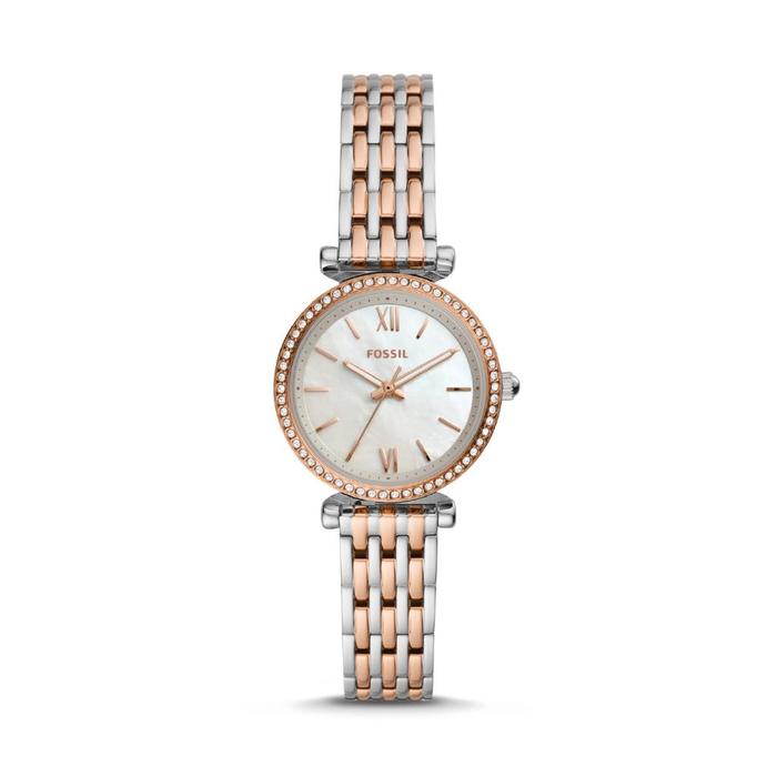 Fossil Carlie Mini Three-Hand Stainless Steel Jam Wanita-ES4649