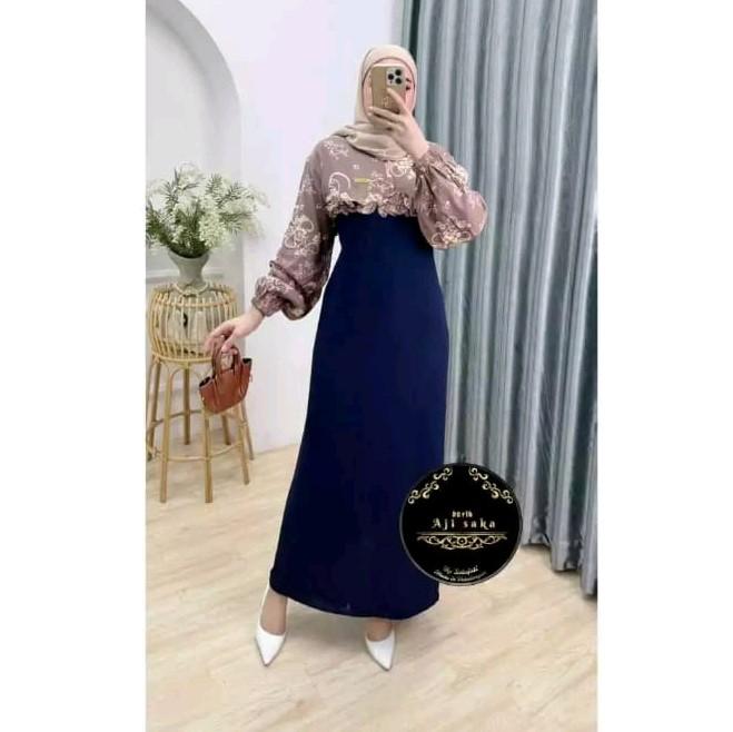 Gamis crinkle ld 100-110 halus