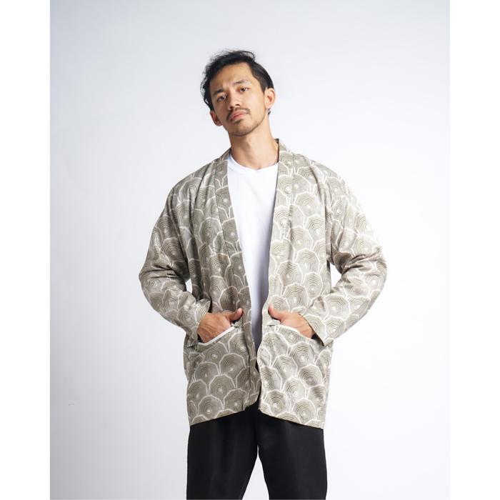 Batik Fractal Lukita Kimono Outerwear Pria
