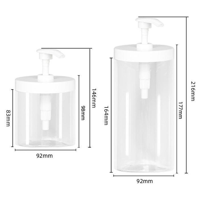 1000/500ML Botol Pumping Serbaguna Premium Botol Sabun Detergen Cair Refill Pompa Anti Bocor Tahan