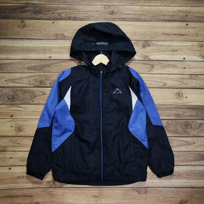 Windbreaker Jacket Kappa Kids size tag Small ( 10-12 tahun)