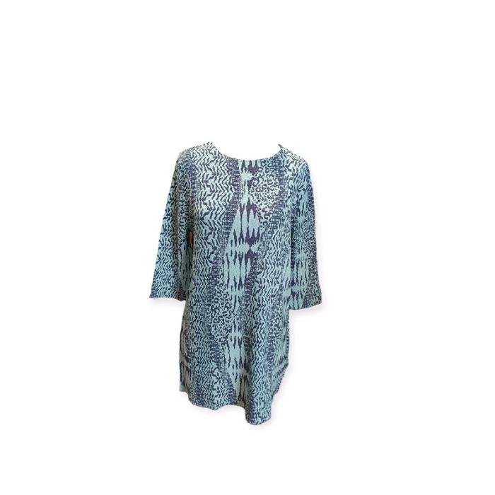 Pakaian Wanita Pleatsme Blue Mini Dress