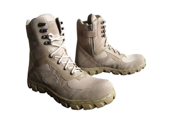 ZImZam Sepatu Boots Pria PDL ABRI TNI POLRI Safety Boot Kerja Lapangan Suede Sintetis Out Sol PDL Si