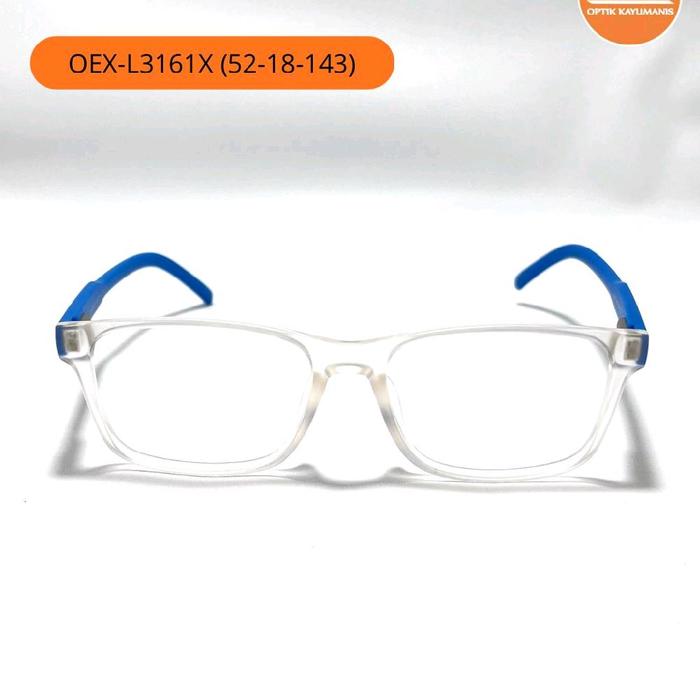 Kacamata Kotak Unisex OEX-L3161X 52-18-143 dengan Desain Modern dan Nyaman untuk Penggunaan Sehari-h