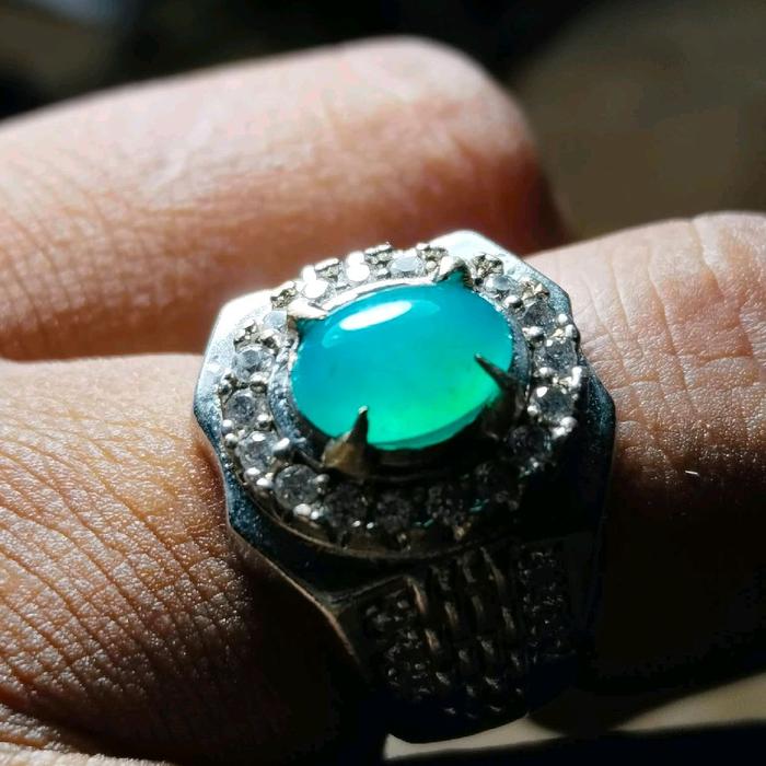Batu bacan doko asli giwang kristal murah meriah