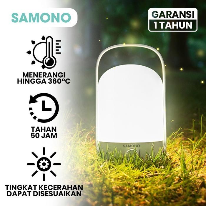 SAMONO SW RLW08 Rechargeable Portable Lamp Lampu Gantung Darurat 360