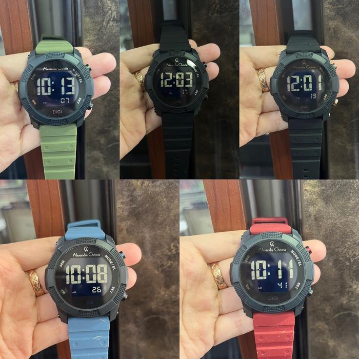 JAM TANGAN PRIA ALEXANDRE CHRISTIE RUBBER AC9367 AC 9367 MH