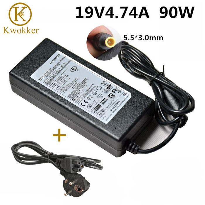 Portable Laptop Charger for Samsung Notebook 19V 4.74A Power Adapter