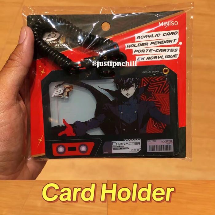 [READY STOCK] Miniso Persona Card Holder Pendant Joker Ren Mona Morgana Panther Ann