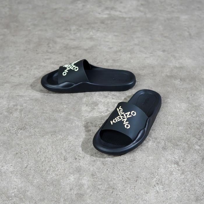 Sandal KENZO CROSS WHITE BLACK SLIDE 100% ORIGINAL