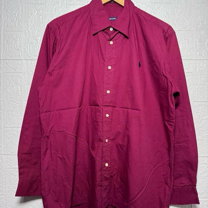 kemeja polo ralph lauren xl/kemeja casual/kemeja thrift/second brand/kemeja branded