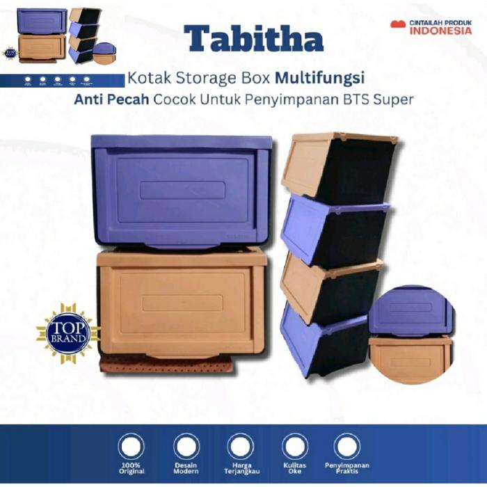 Tabitha Box Serbaguna Tumpuk / Kotak Penyimpanan / Rak Tumpuk Modular Bagasi Mobil Minimalis / Rak /