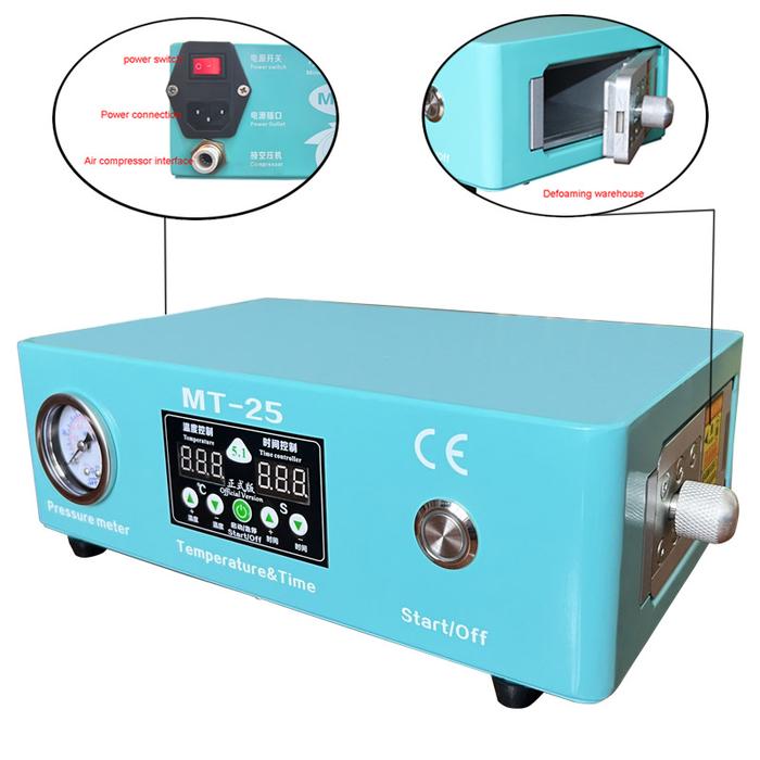 HZY MT-25 Mini LCD Bubble Remover Machine LCD Refurbishment Defoaming