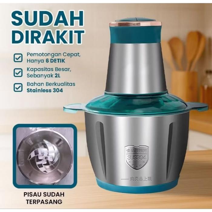 ( COD ) ✅ Blender stelnsess anti karat / Blender bumbu/ blender daging / blender bumbu basah / blend