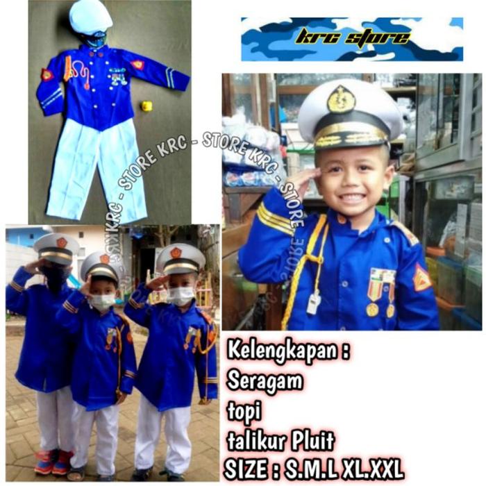 【NEW】 SERAGAM AKMIL ANAK / AKADEMI MILITER / BAJU PROFESI AKMIL / KOSTUM ANAK AKMIL / BAJU KARNAVAL 