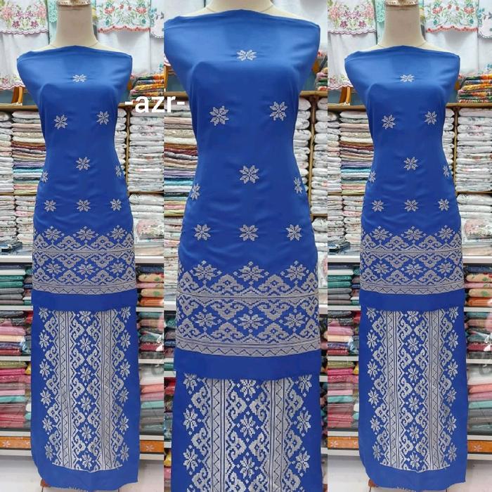 bahan baju kurung bordir songket bukittinggi padang