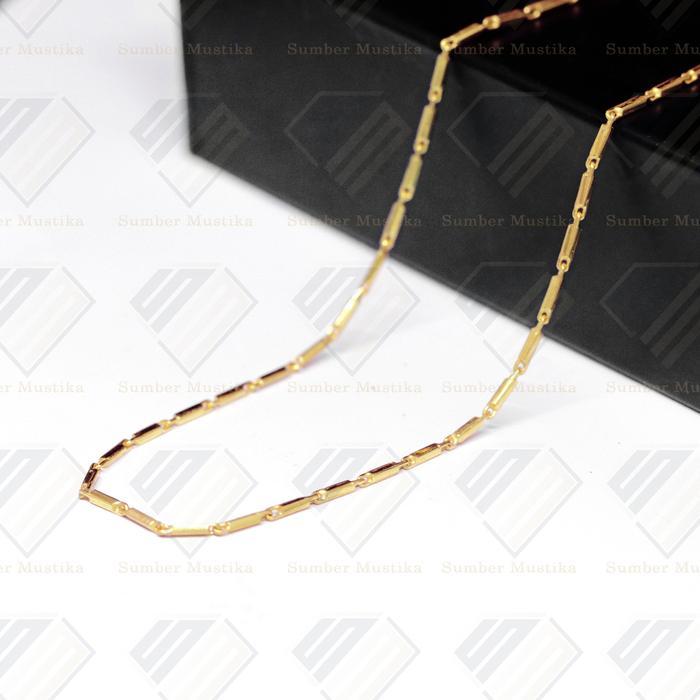 KALUNG EMAS MODEL BALOK MINI 24 KARAT