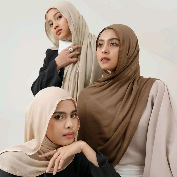 Mazee Pashmina Viscose Arabian Shawl Premium Pasmina Viscose Bamboo Buckle Scarves untuk Tampilan El
