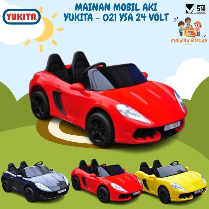 Mainan Anak Mobil Aki Yukita YSA - 021 24 Volt (bisa muat 2 orang dewasa) - Hitam