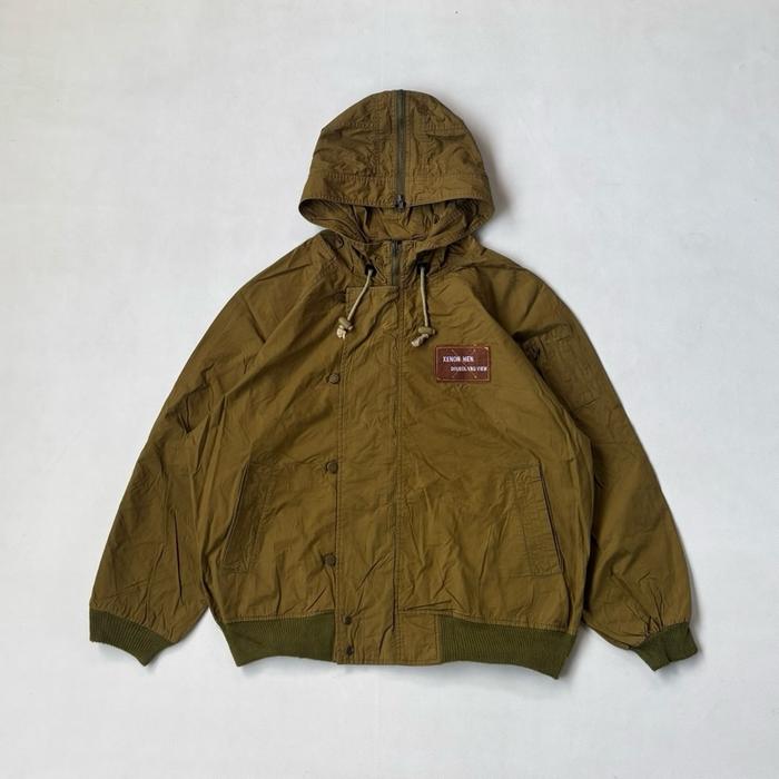 Vintage Xenon Men Zipper Hoodie Bomber Jacket Oversize