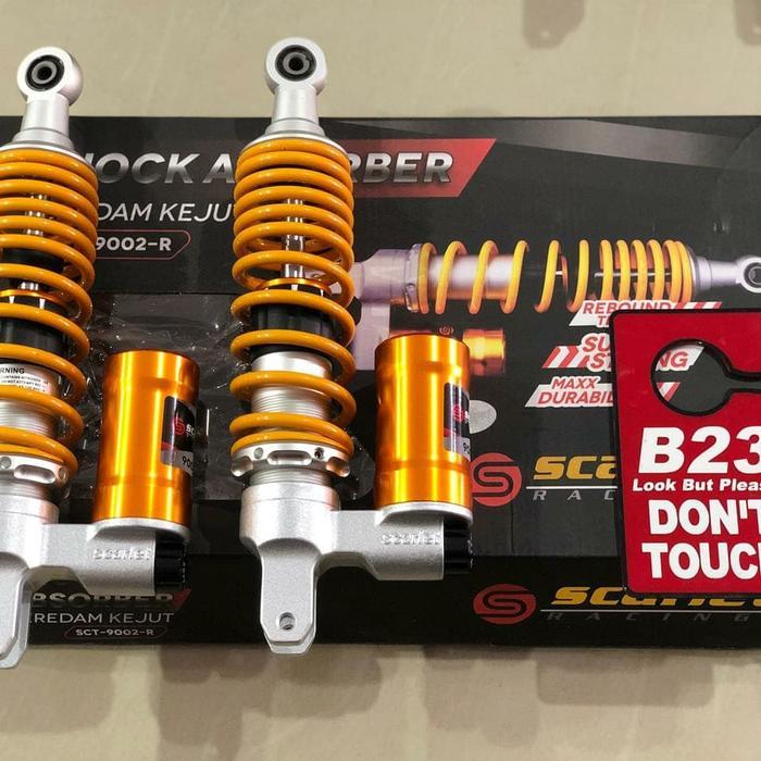 Shock scarlet yamaha aerox 300mm tabung bawah klik fungsi