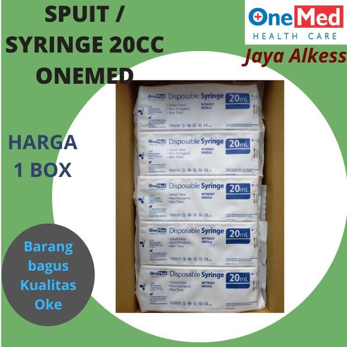 Spuit 20 cc OneMed Syringe 20cc One Med Spuite 20 ml Jarum Suntik 20ml
