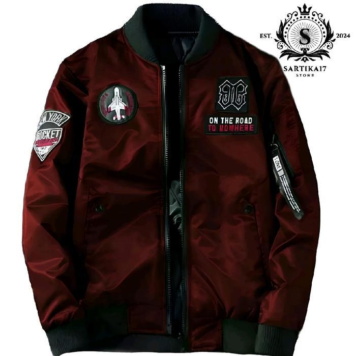 JAKET Motor PRIA MURAH BORDIR ON THE ROAD PRIA DAN WANITA UNISEX  Nyaman Simple Dan Elegan Semi Wate