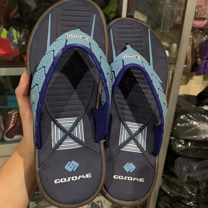 Sandal Japit Pria Biru GOSOME uk 40